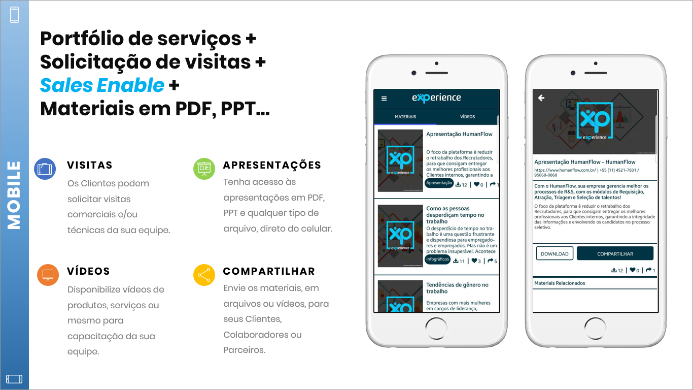 Mobile: Portfólio de Serviços